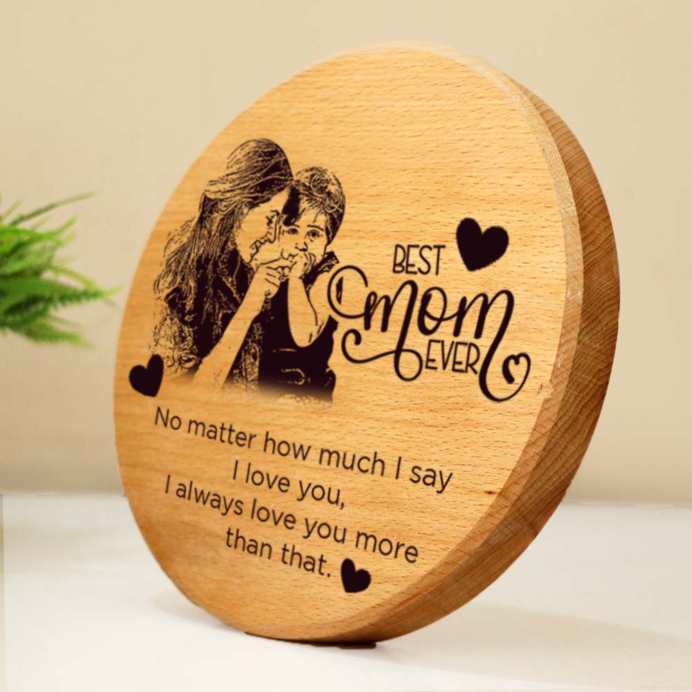 MOTHER'S DAY WOODEN ENGRAVING WOODEN FRAME